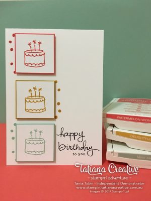 Endless Birthday Wishes Stampin' Up! Stamp Set - GDP085 & TGIFC105 - Tatiana Creative Stampin' Adventure