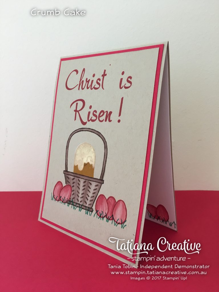 Cool Treats & Basket Bunch Stampin' Up! - Pascha Card - Tatiana Creative Stampin' Adventure