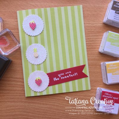 Fruit Basket Bundle by Stampin' Up! - Facebook Live - Occasions Catalogue 2018 - Tatiana Creative Stamping Adventure