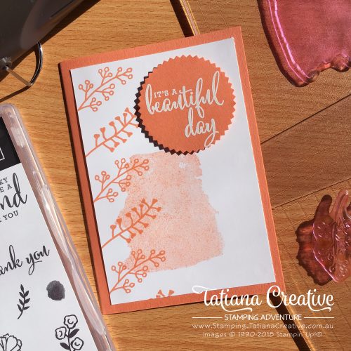 Love What You Do Stamp Set by Stampin' Up!® using 2018-2020 In Color Grapefruit Grove - Tatiana Creative Stamping Adventure