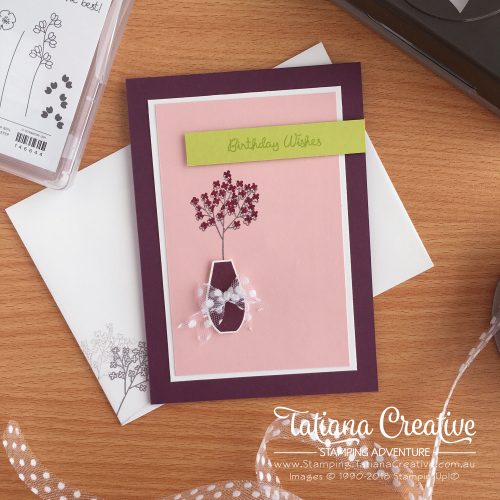 Tatiana Creative Stamping Adventure floral cards using Varied Vases Bundle by Stampin' Up!®