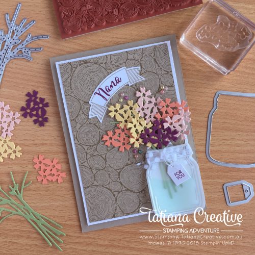 Tatiana Creative Stamping Beautiful Boquest by Stampin' Up!® on Tree Rings by Stampin' Up!