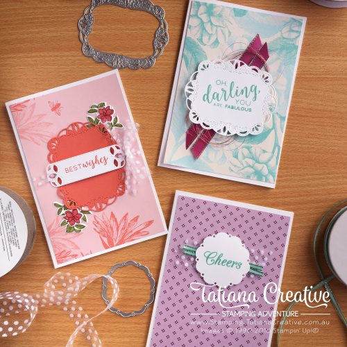 Tatiana Creative Stamping Adventure Tea Room Memories & More Cards & Envelopes and Tea Room Bundle and Stitched All Around Bundle by Stampin' Up!®