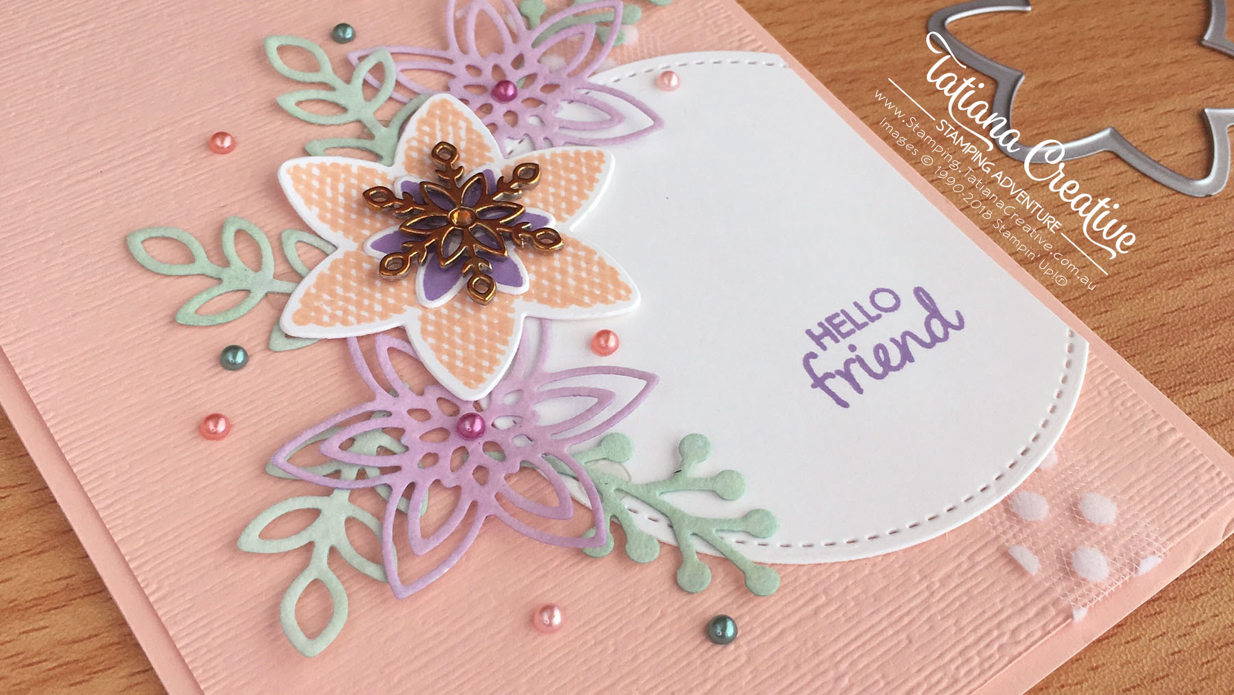 Facebook Live – Floral Hello Friend Card