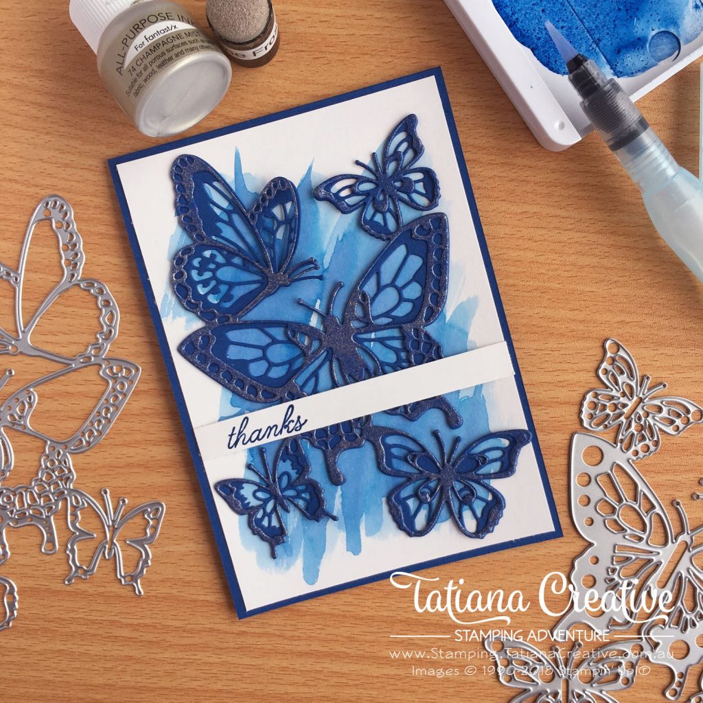 Tatiana Creative Stamping Adventure - Thank You butterfly card using the Beauty Abounds Bundle by Stampin' Up!® 