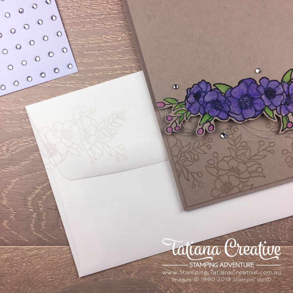 Tatiana Creative Stamping Adventure - Watercolour Pencil Floral Card on Crumb Cake using the Bloom & Grow stamp set by Stampin' Up!®