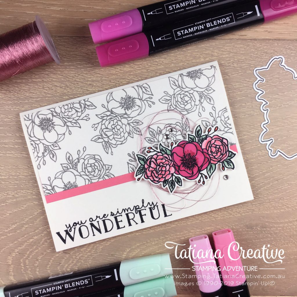 Tatiana Creative Stamping Adventure - Encouraging card using the Bloom & Grow stamp set by Stampin' Up!®