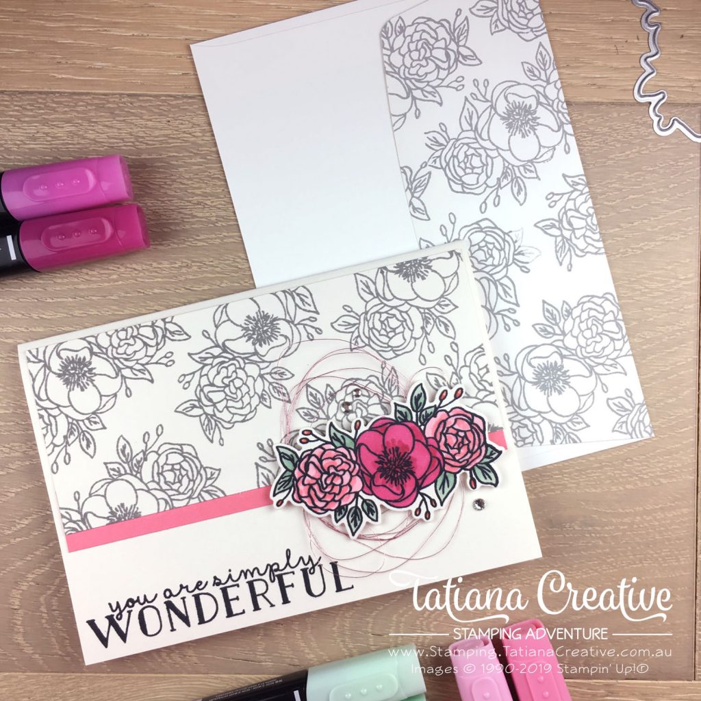 Tatiana Creative Stamping Adventure - Encouraging card using the Bloom & Grow stamp set by Stampin' Up!®