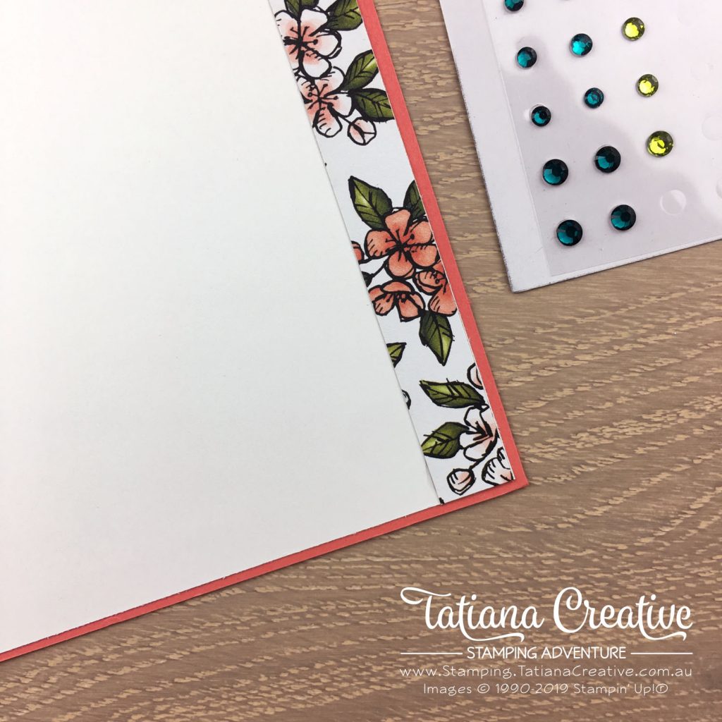 Tatiana Creative Stamping Adventure - Celebration card using the Bird Ballad DSP and the Bloom & Grow stamp set both by Stampin' Up!®