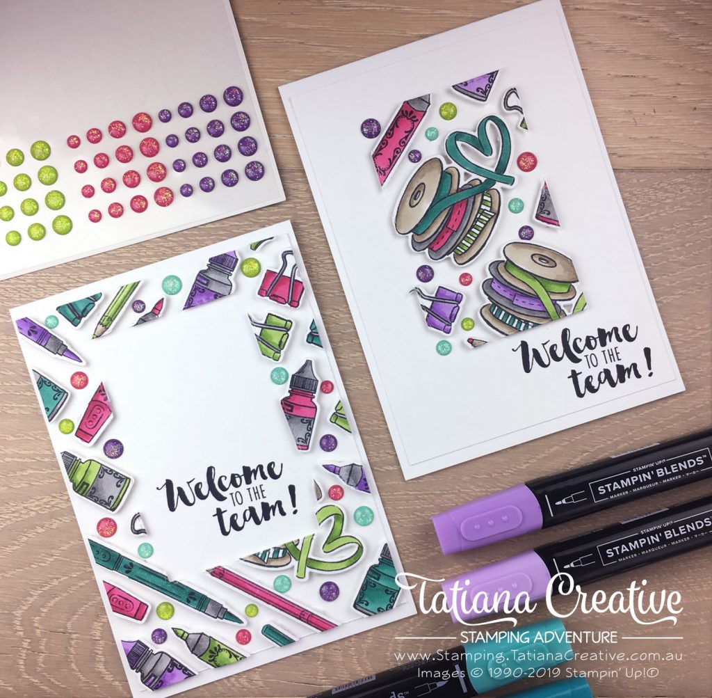 Tatiana Creative Stamping Adventure - Welcome To The Team cards using the It Starts With Art stamp set by Stampin' Up!®