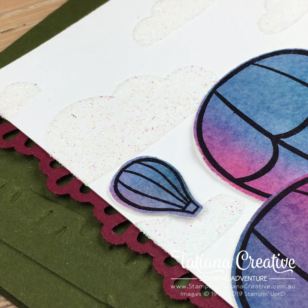 Tatiana Creative Stamping Adventure - Watercolour Encouragement Card using the Above The Clouds Bundle by Stampin' Up!®