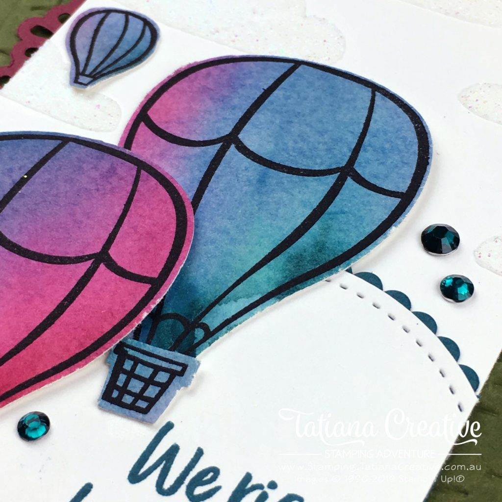 Tatiana Creative Stamping Adventure - Watercolour Encouragement Card using the Above The Clouds Bundle by Stampin' Up!®