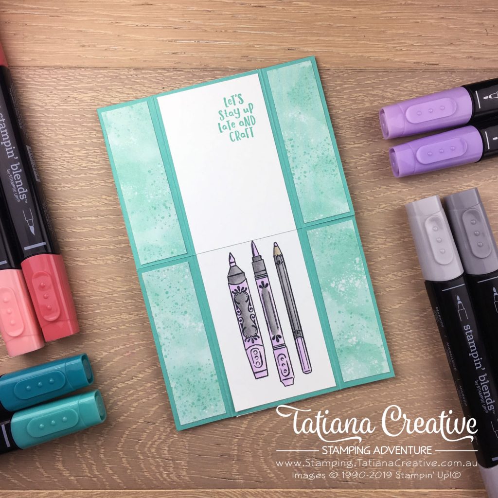 Tatiana Creative Stamping Adventure - Crafty Never Ending Fun Fold Card using the It Starts With Art stamp set by Stampin' Up!®