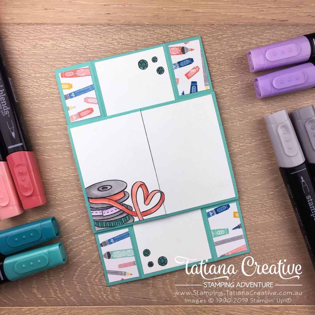 Tatiana Creative Stamping Adventure - Crafty Never Ending Fun Fold Card using the It Starts With Art stamp set by Stampin' Up!®