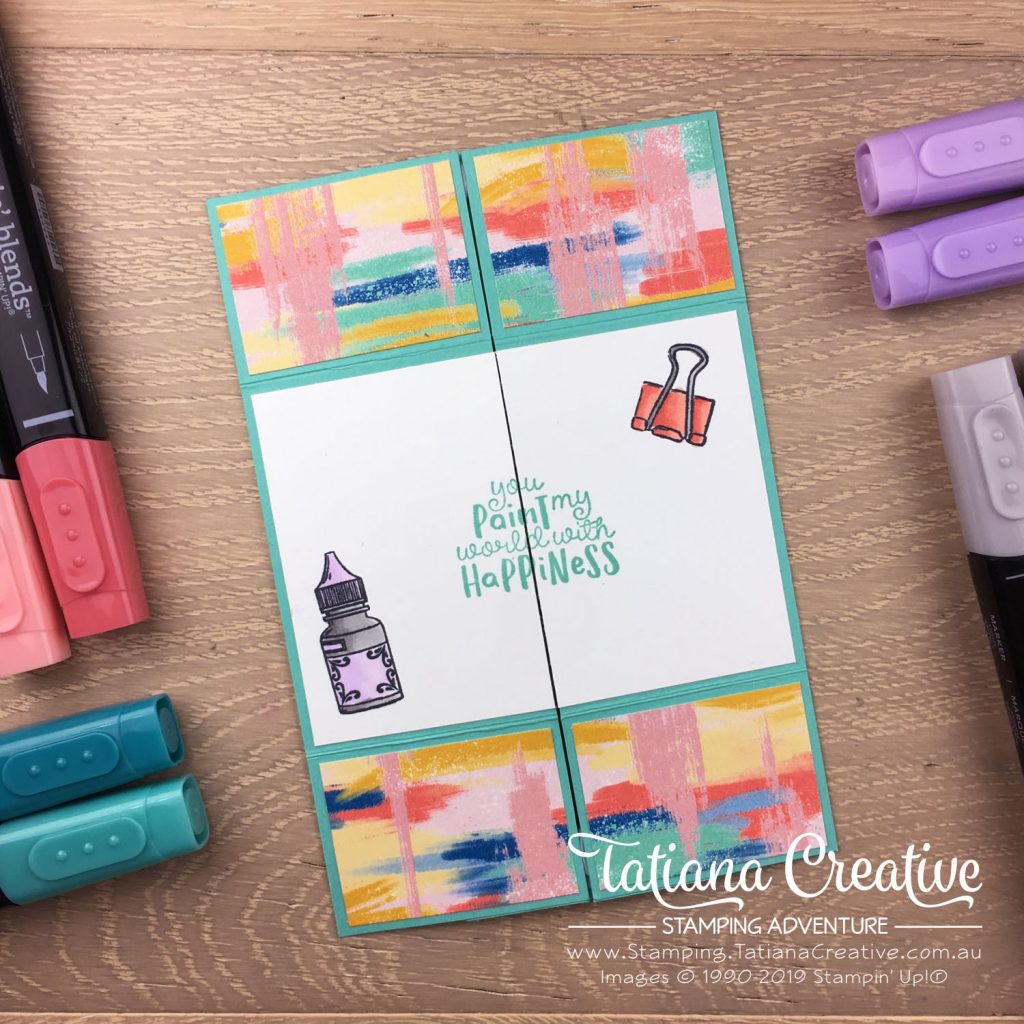 Tatiana Creative Stamping Adventure - Crafty Never Ending Fun Fold Card using the It Starts With Art stamp set by Stampin' Up!®