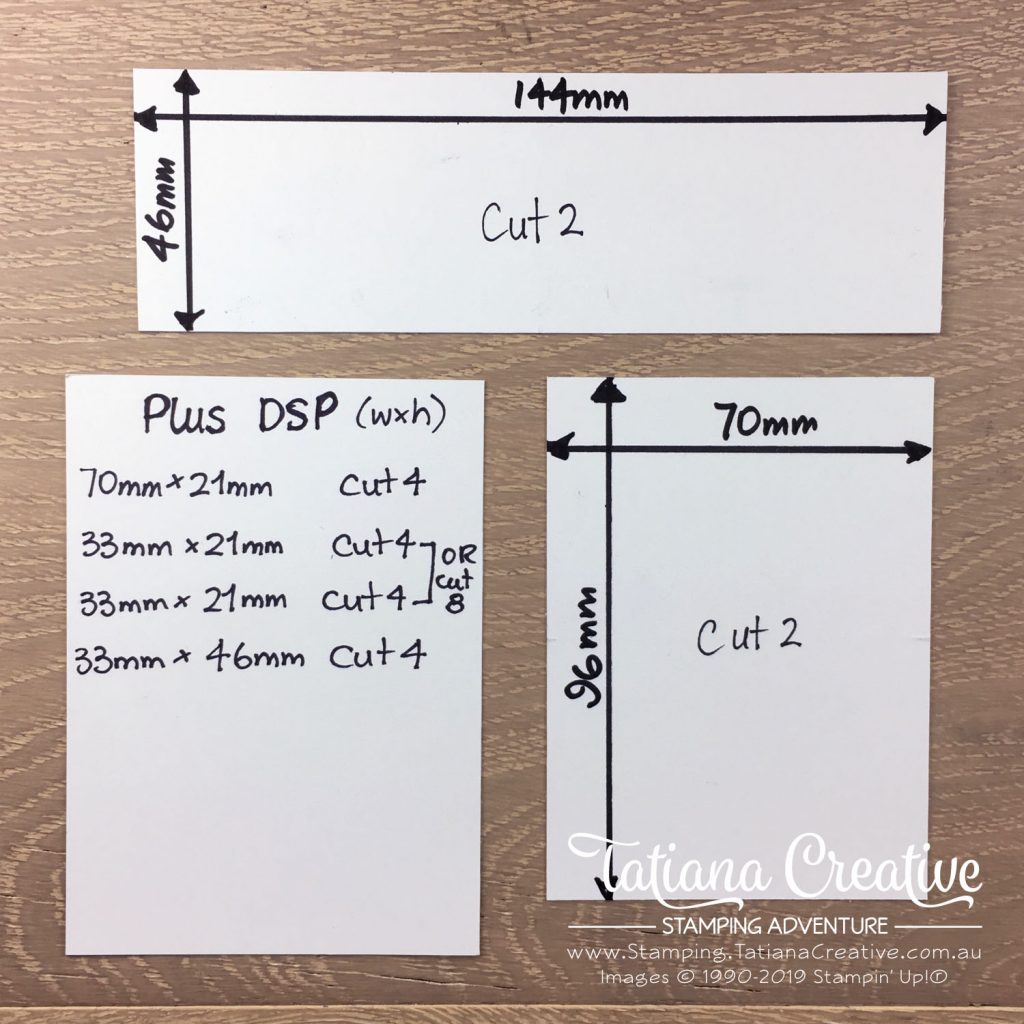 Tatiana Creative Stamping Adventure - Never Ending Fun Fold Card measurements