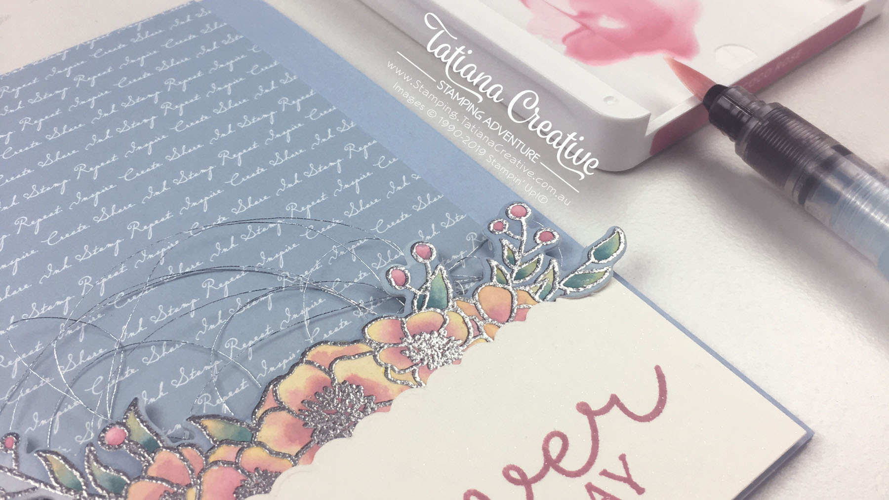 Floral Engagement Card