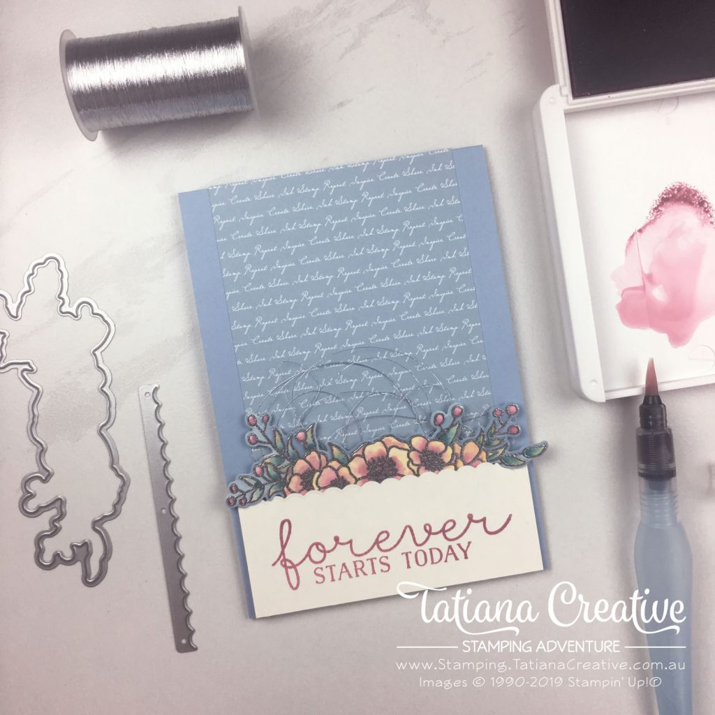 Tatiana Creative Stamping Adventure - watercolour Floral Engagement Card using the Bloom & Grow set by Stampin' Up!®