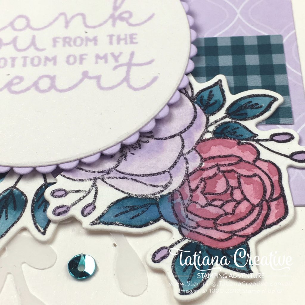 Tatiana Creative Stamping Adventure - Bloom & Grow stamp set by Stampin' Up!® Thank You From The Bottom Of My Heart card