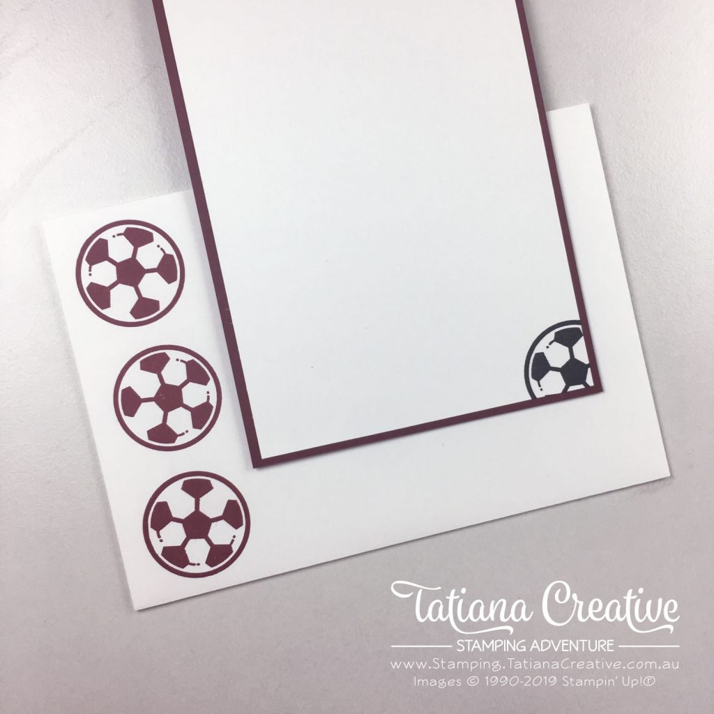 Tatiana Creative Stamping Adventure - Soccer Shaker Card using the For The Win stamp set by Stampin' Up!®