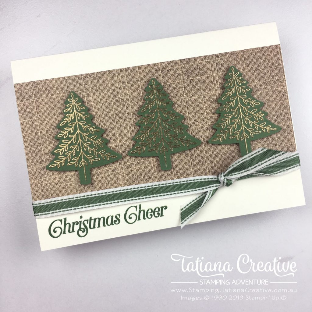 Tatiana Creative Stamping Adventure - Christmas Tree Card using the Perfectly Plaid stamp set by Stampin' Up!®