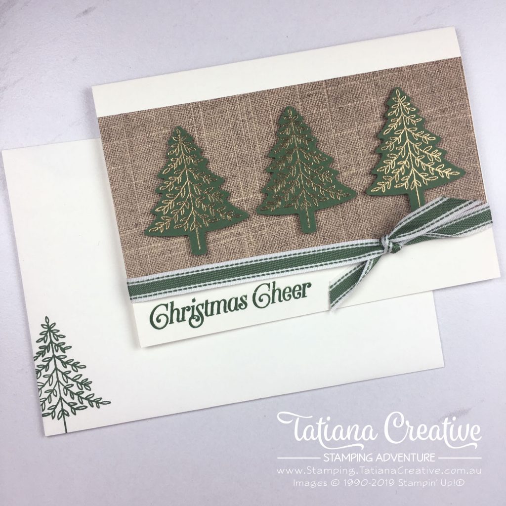 Tatiana Creative Stamping Adventure - Christmas Tree Card using the Perfectly Plaid stamp set by Stampin' Up!®