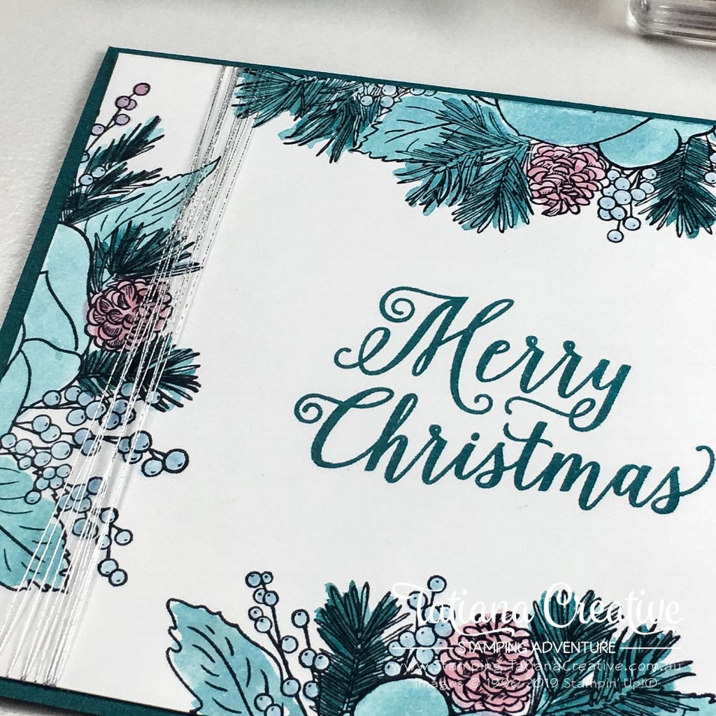 Tatiana Creative Stamping Adventure - Christmas Card using the Christmas Rose stamp set from Stampin' Up!®