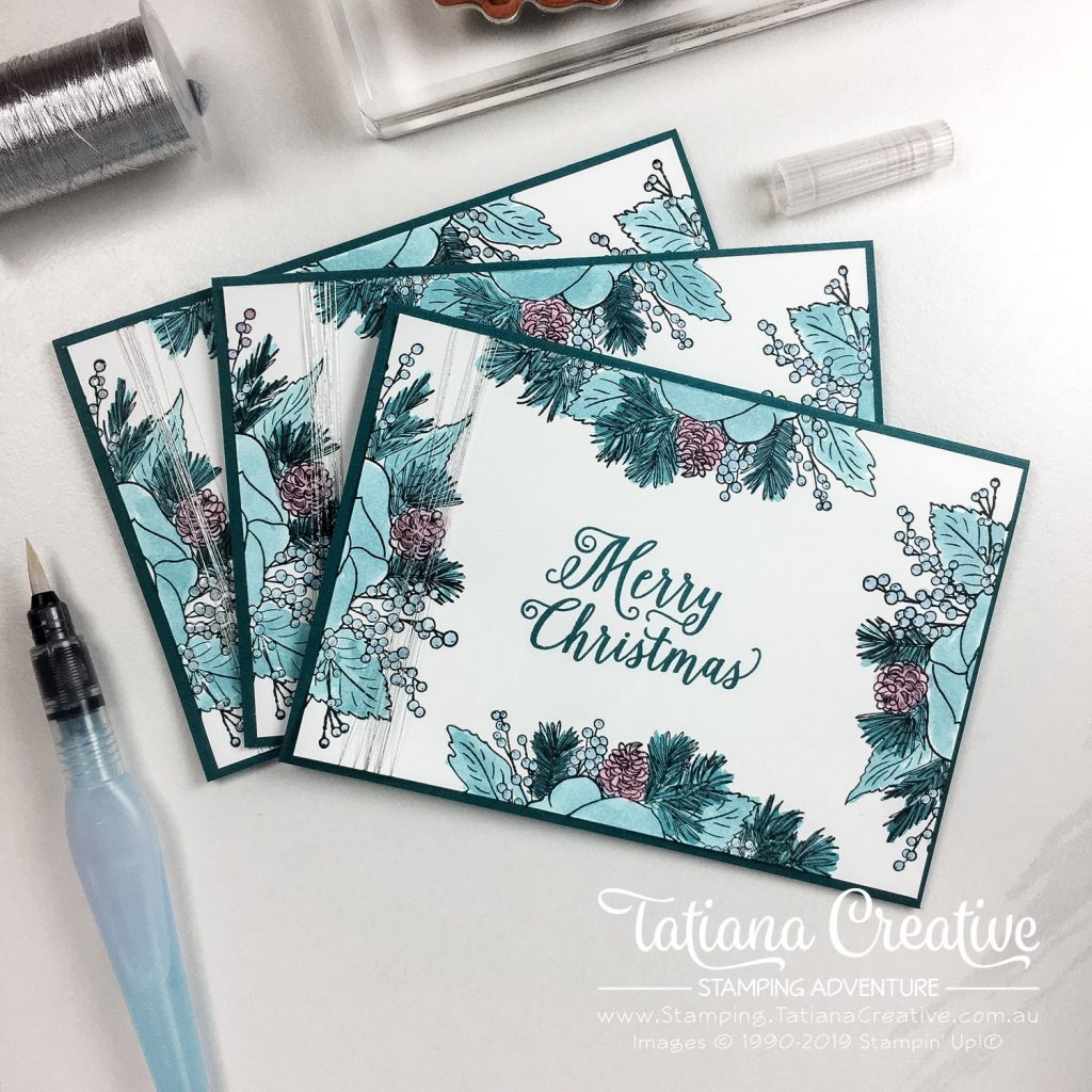 Tatiana Creative Stamping Adventure - Christmas Card using the Christmas Rose stamp set from Stampin' Up!®