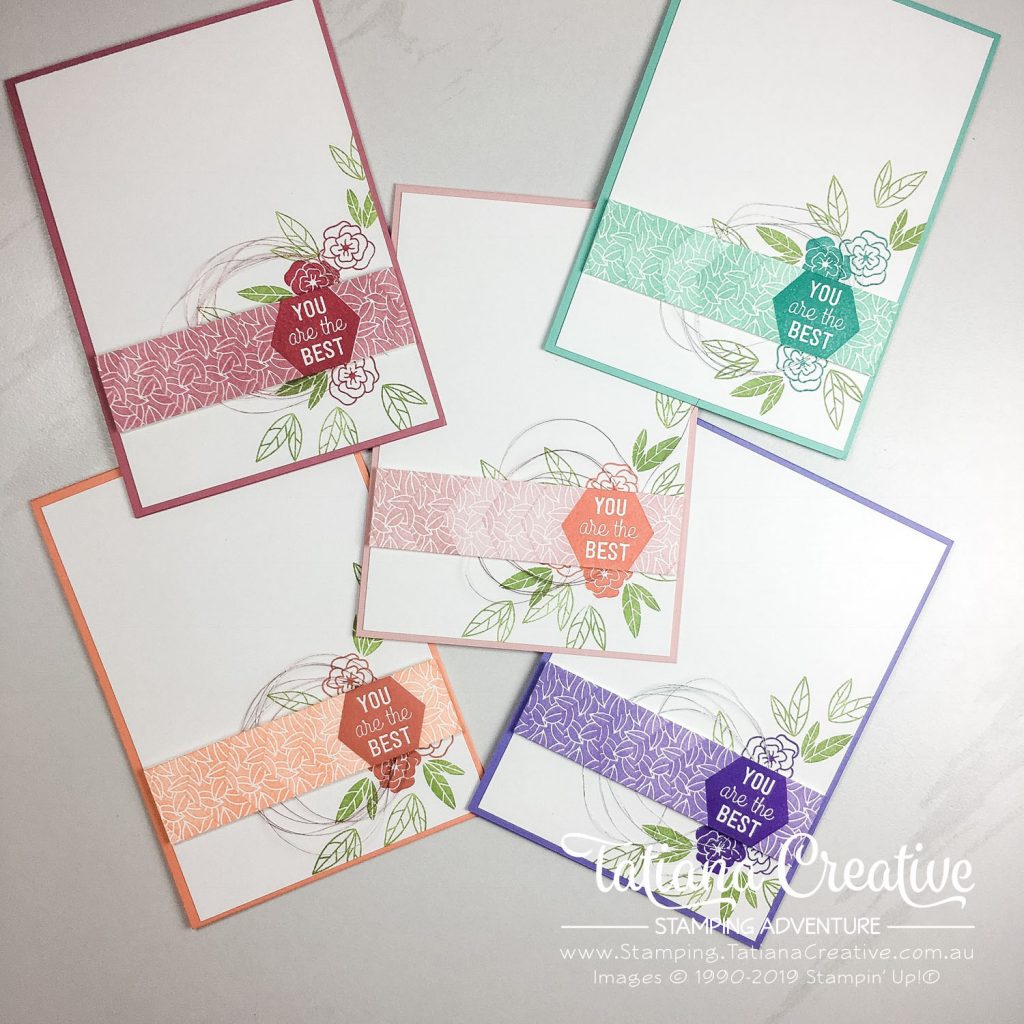 Tatiana Creative Stamping Adventure - You Are The Best cards for friends using the Believe You Can  hostess stamp set from Stampin' Up!®