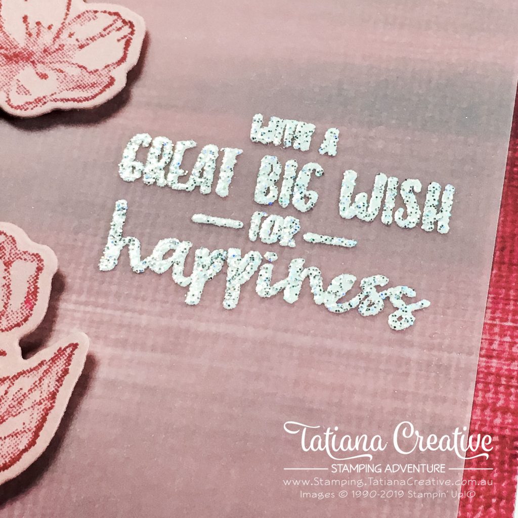 Tatiana Creative Stamping Adventure - Designer Series Paper Birthday Card Card using the Sending You Thoughts Sale-A-Bration stamp set from Stampin' Up!®