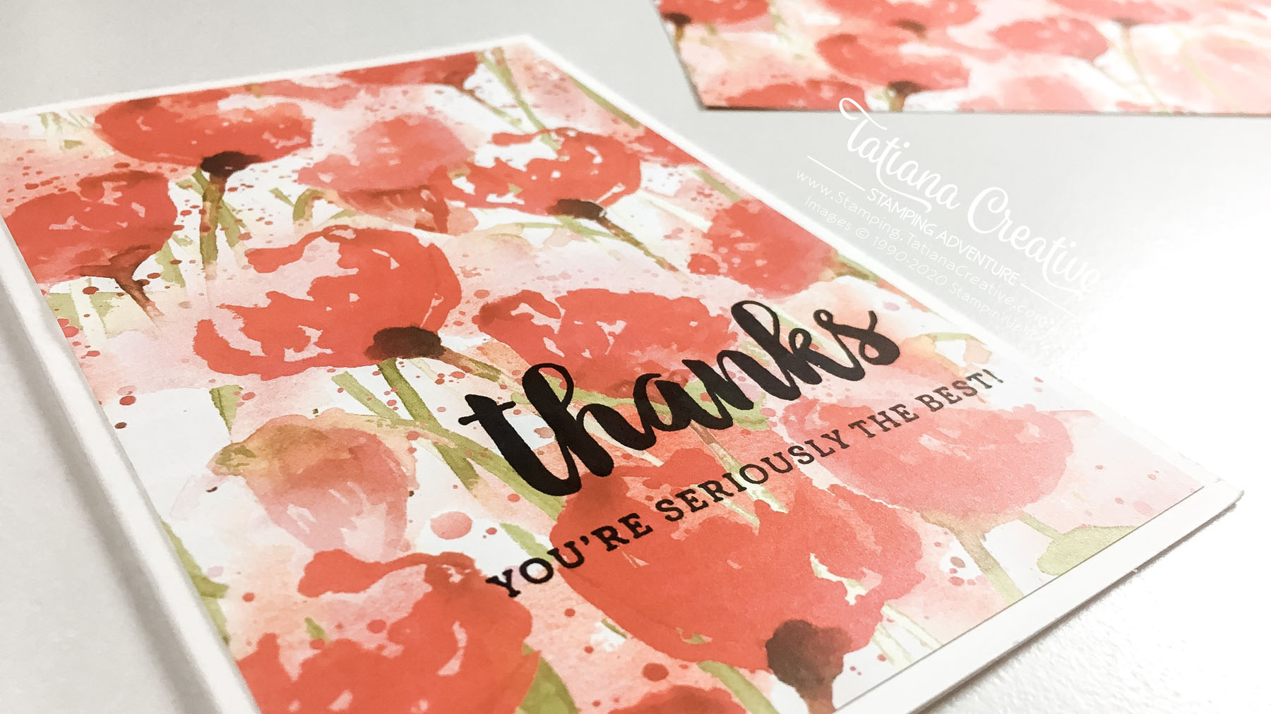 Poppy Thanks – Super Easy Card