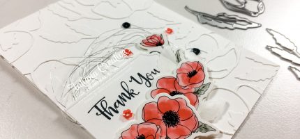 Creativity Time – Faux Embossing Poppy Card