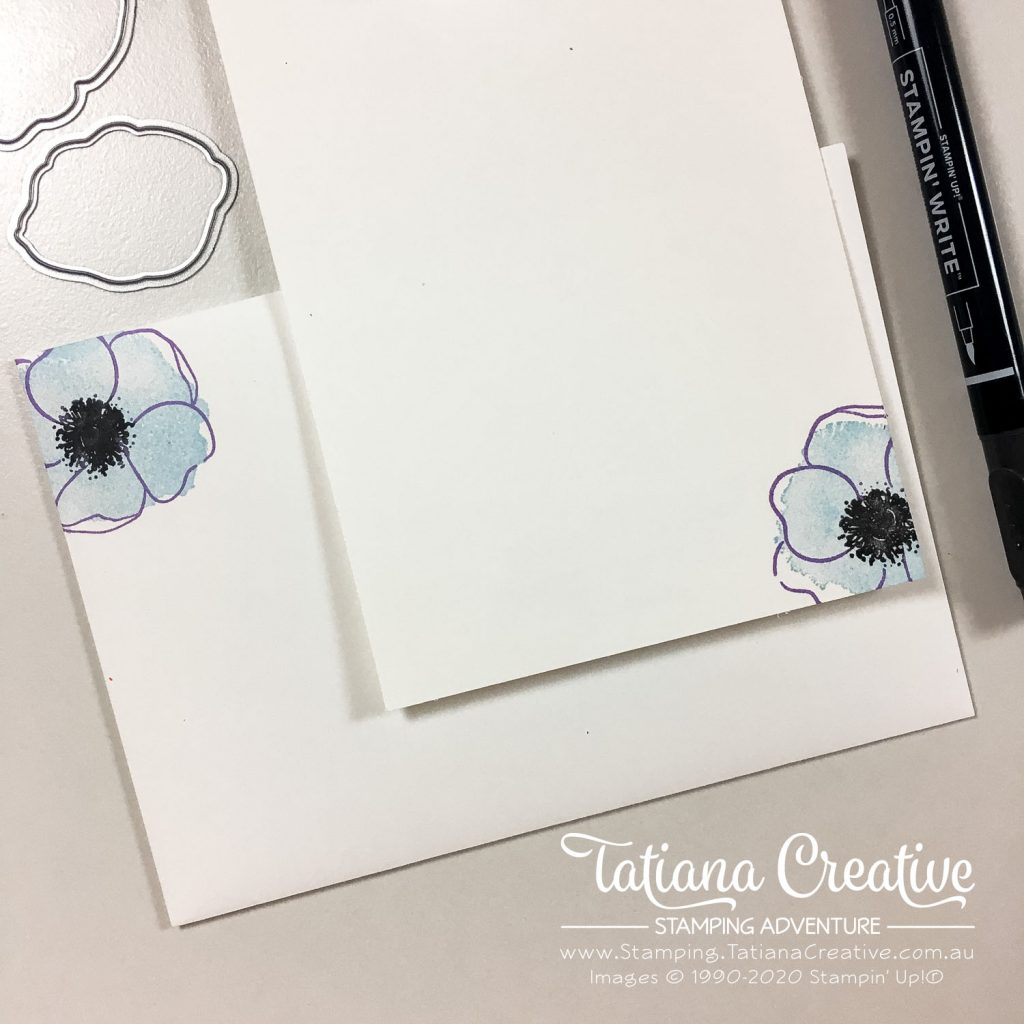 Tatiana Creative Stamping Adventure - Thinking of You Seaside Spray Poppies Card using the Painted Poppies and Peaceful Moments stamp sets both by Stampin' Up!®