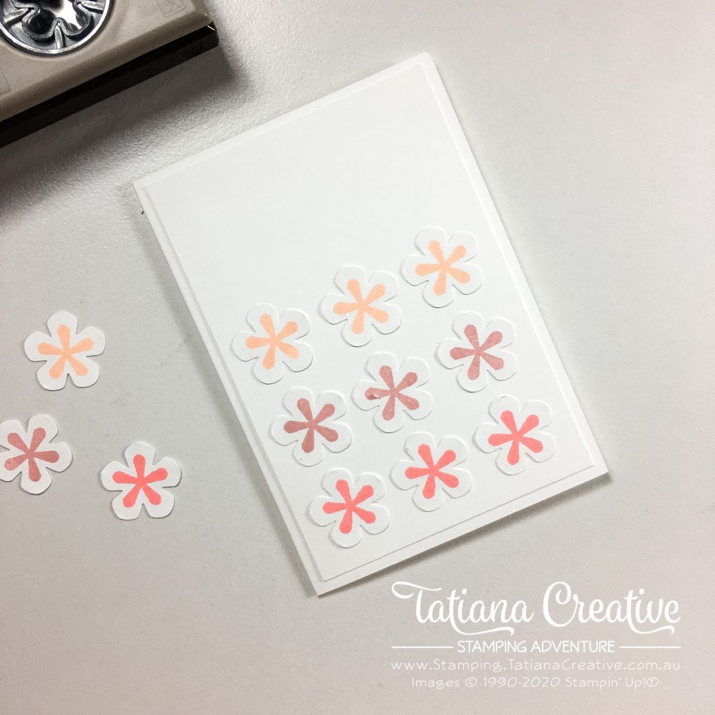 Tatiana Creative Stamping Adventure - Small Bloom Punch Note Cards using the SAB stamp set Thoughtful Blooms and SAB Small Bloom Punch both by Stampin' Up!®