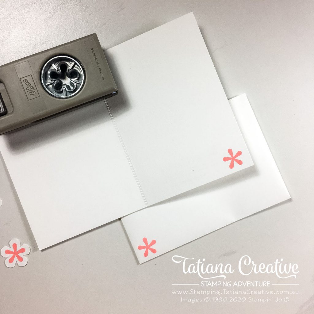 Tatiana Creative Stamping Adventure - Small Bloom Punch Note Cards using the SAB stamp set Thoughtful Blooms and SAB Small Bloom Punch both by Stampin' Up!®