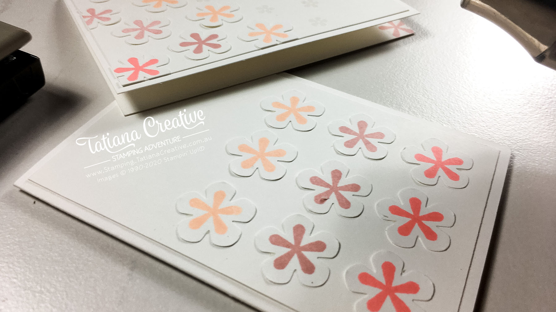 Creativity Time – Small Bloom Punch Note Cards