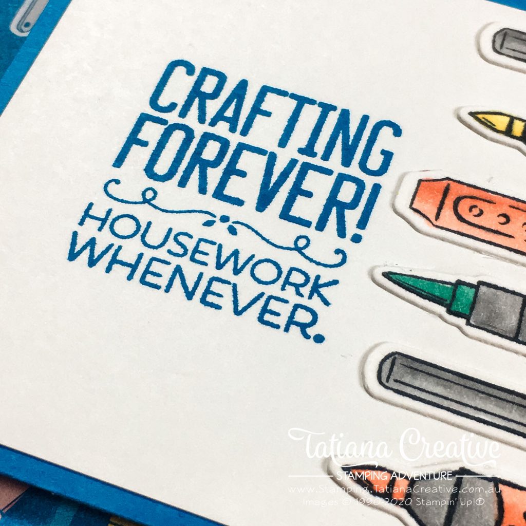 Fantastic Fun Folds with Tatiana Creative Stamping Adventure - Crafting Tri Fold card v2 using Crafting Forever stamp set, It Starts With Art stamp set and Follow Your Art DSP all by Stampin' Up!®