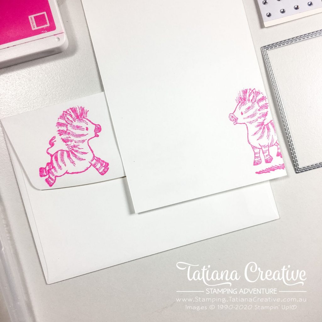 Tatiana Creative Stamping Adventure - Magenta Zebra Birthday card using Zany Zebras stamp set from Stampin' Up!®