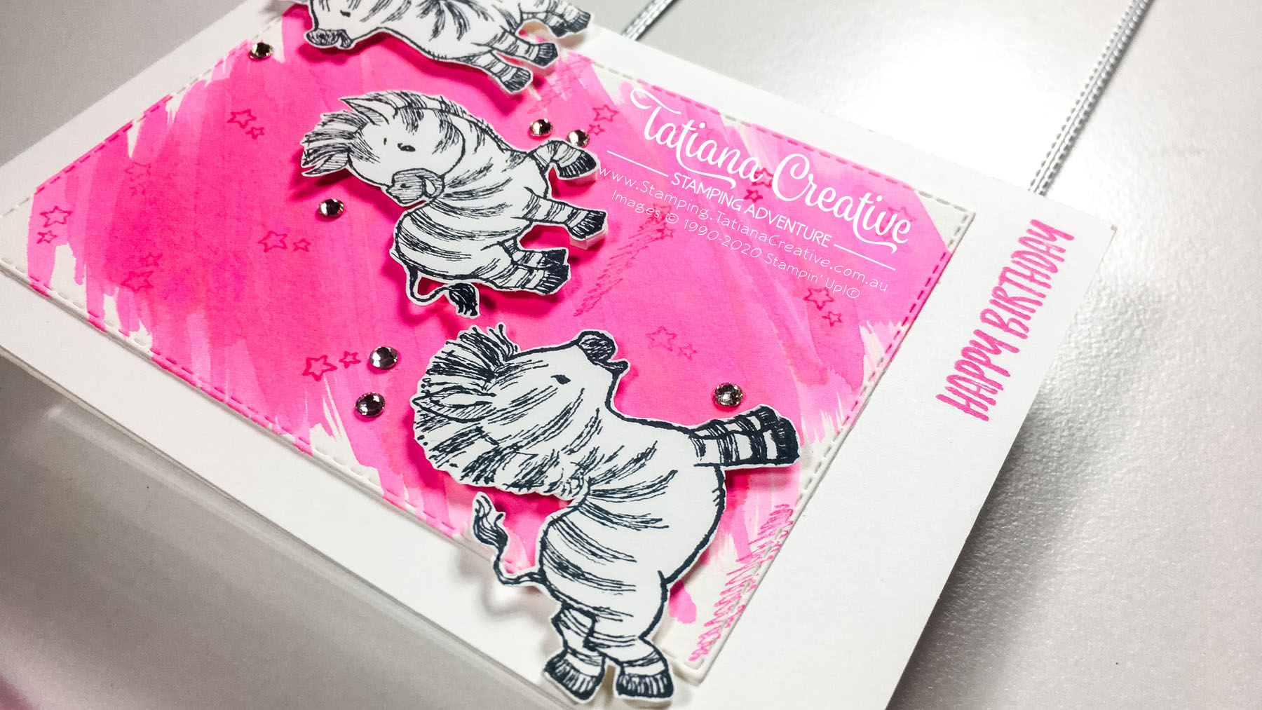 Magenta Birthday Zebras