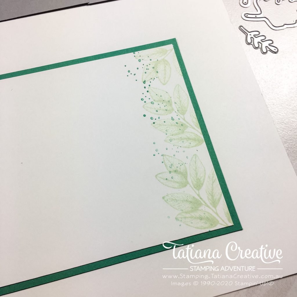 Tatiana Creative Stamping Adventure - Scrapbook Double Page spread using Forever Greenery Suite products from Stampin' Up!®