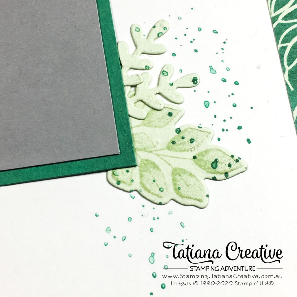 Tatiana Creative Stamping Adventure - Scrapbook Double Page spread using Forever Greenery Suite products from Stampin' Up!®