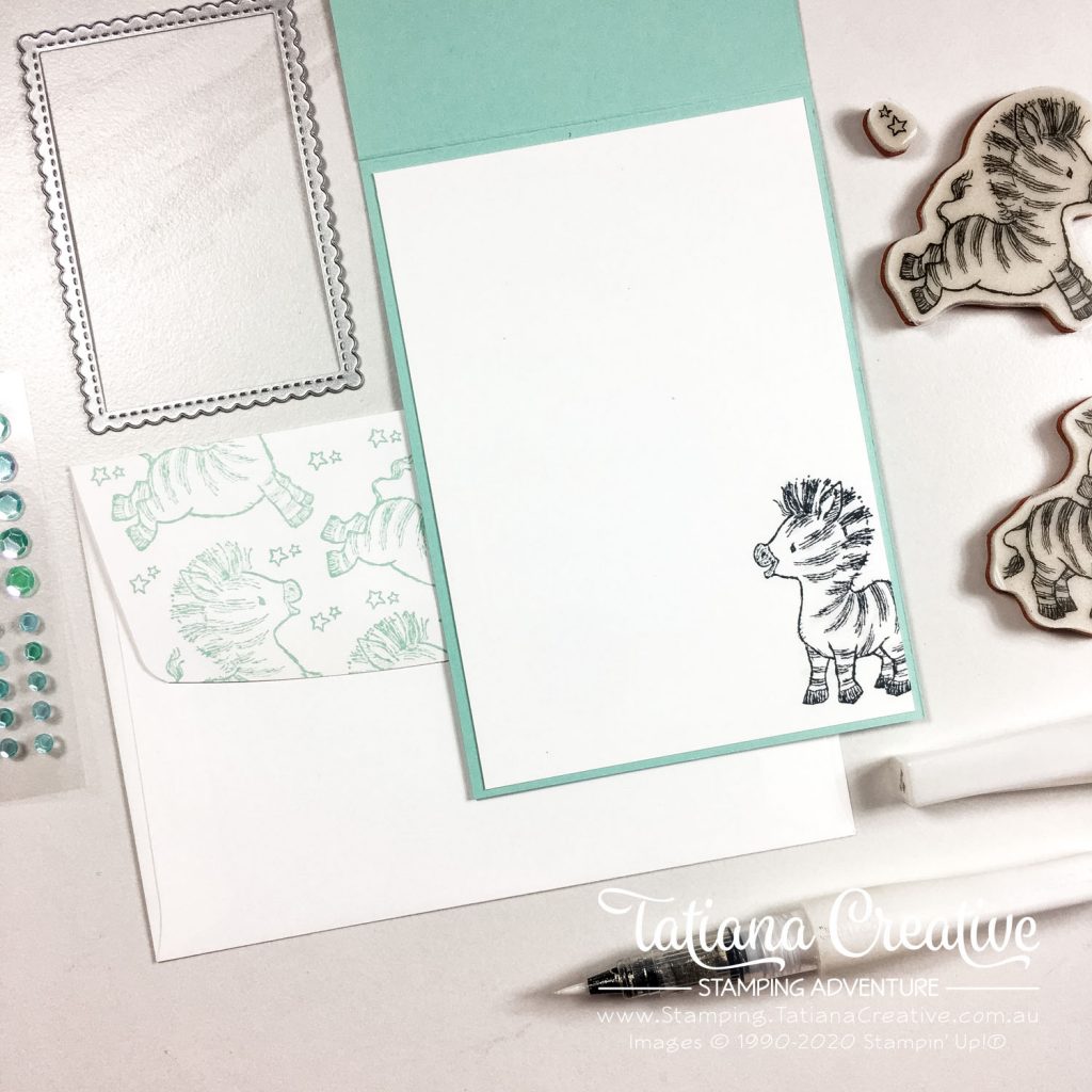 Tatiana Creative Stamping Adventure - Party Zebra Birthday card using Zany Zebras Stamp Set from Stampin' Up!®