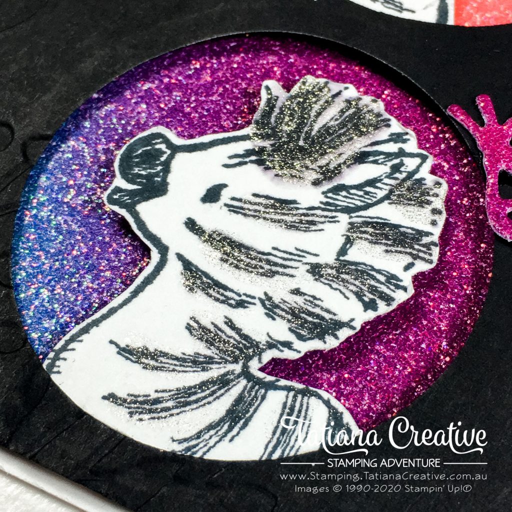 Tatiana Creative Stamping Adventure - Rainbow Glimmer Zany Zebra card using Zany Zebras stamp set and Rainbow Glimmer Paper from Stampin' Up!®