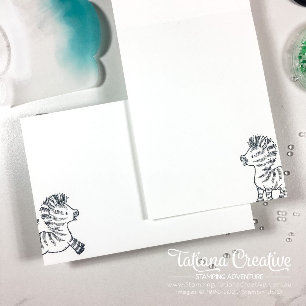 Tatiana Creative Stamping Adventure - Dancing Zebra card using Zany Zebras Stamp Set from Stampin' Up!®