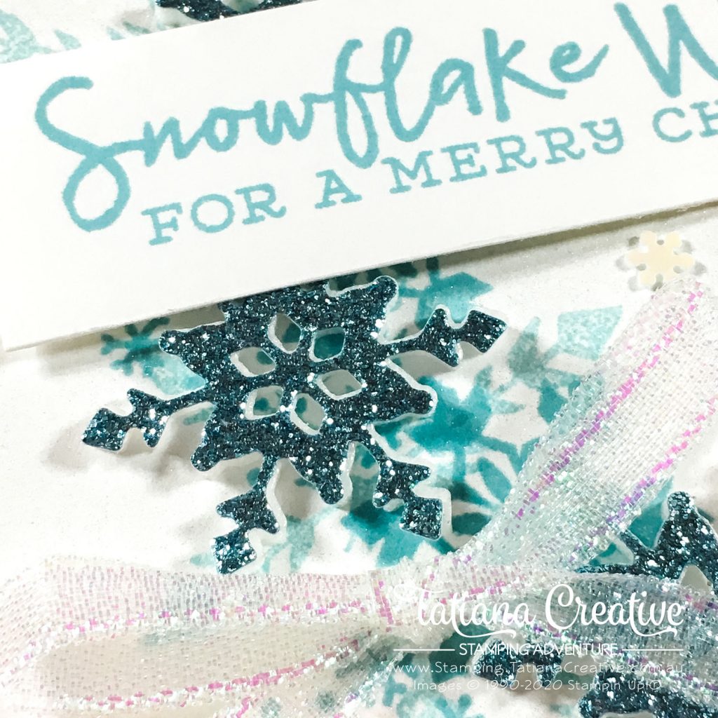 Tatiana Creative Stamping Adventure - Snowflake Wreath card using Snowflake Wishes Bundle from Stampin' Up!®