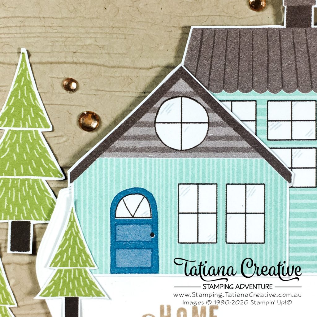 Tatiana Creative Stamping Adventure - Trimming The Town Housewarming Card using Trimming The Town DSP from Stampin' Up!®