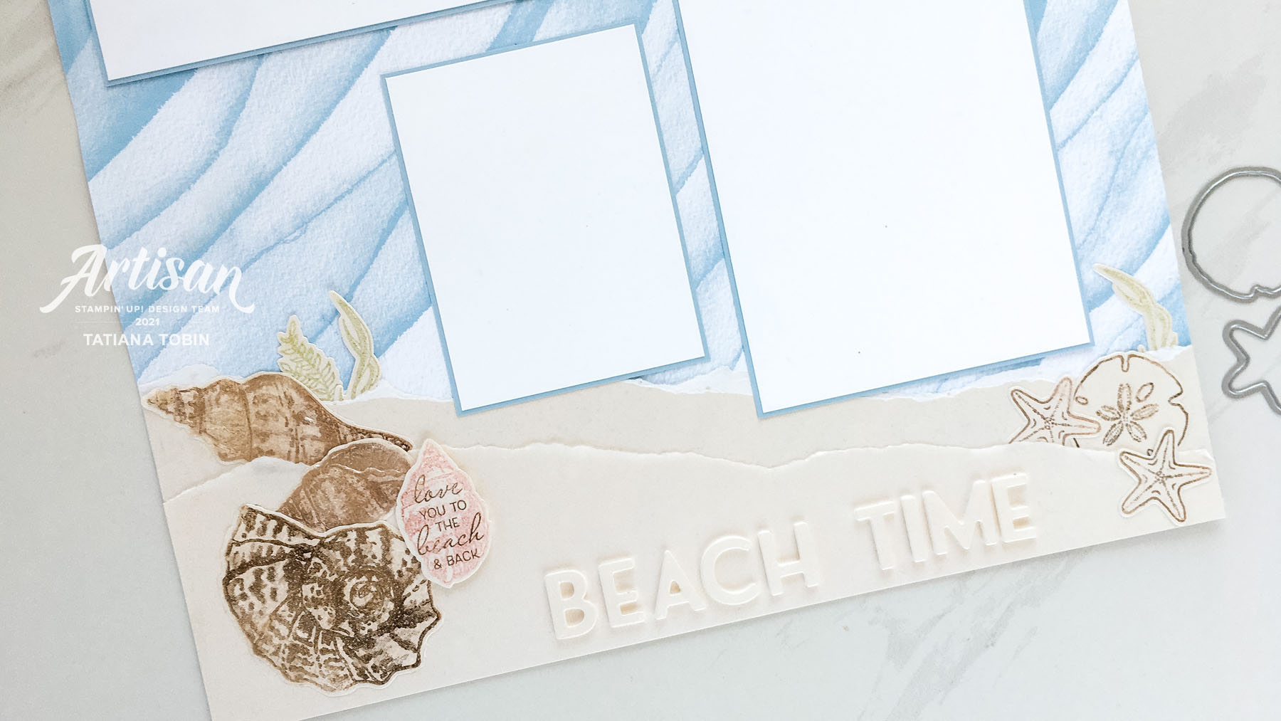 Sand & Sea Suite Scrapbooking Page