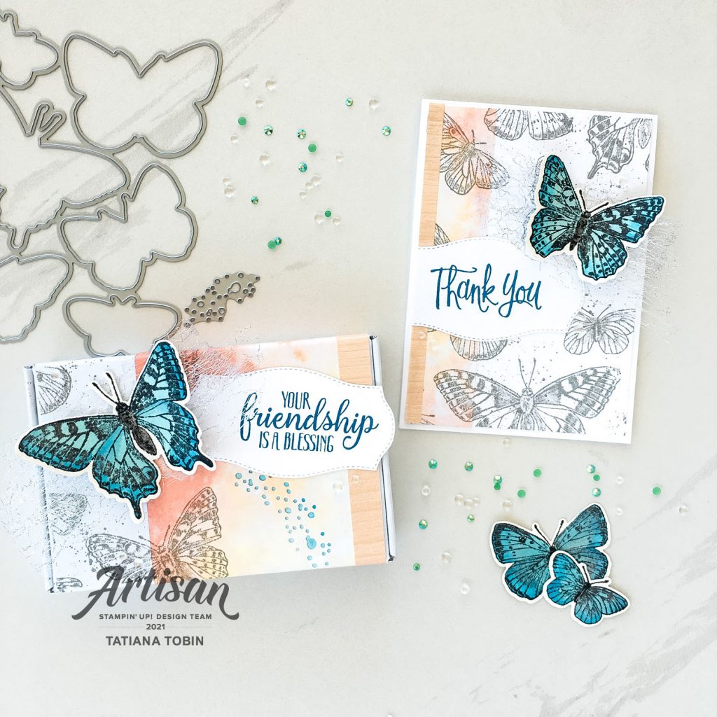 Tatiana Creative Stamping Adventure 2021 - Artisan Design Team Butterfly Bouquet Showcase using the Butterfly Brilliance stamp set, Brilliant Wings Dies, & Butterfly Bijou DSP all from Stampin' Up!®