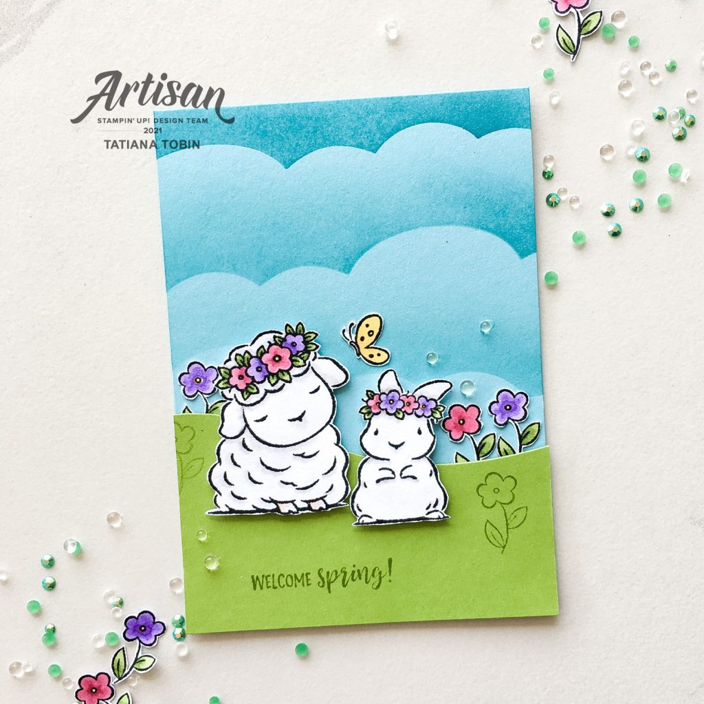 Tatiana Creative Stamping Adventure 2021 - Artisan Design Team Tip on Shading using Springtime Joy Stamp Set and Stampin' Blends from Stampin' Up!®