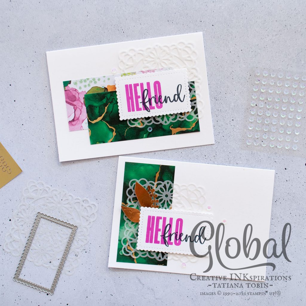 Tatiana Creative Stamping Adventure 2021 Artisan Design Team Member - One Sheet Wonder for the A4 carmaker featuring the Big Wishes stamp set and Expressions In Ink DSP both from Stampin' Up!®